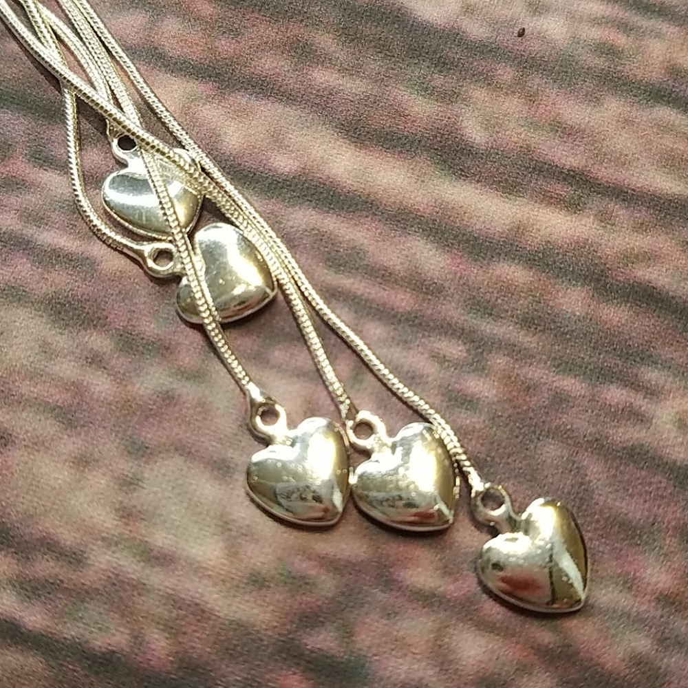 LIQUID SILVER STRAND NECKLACE - Picture 4 of 4